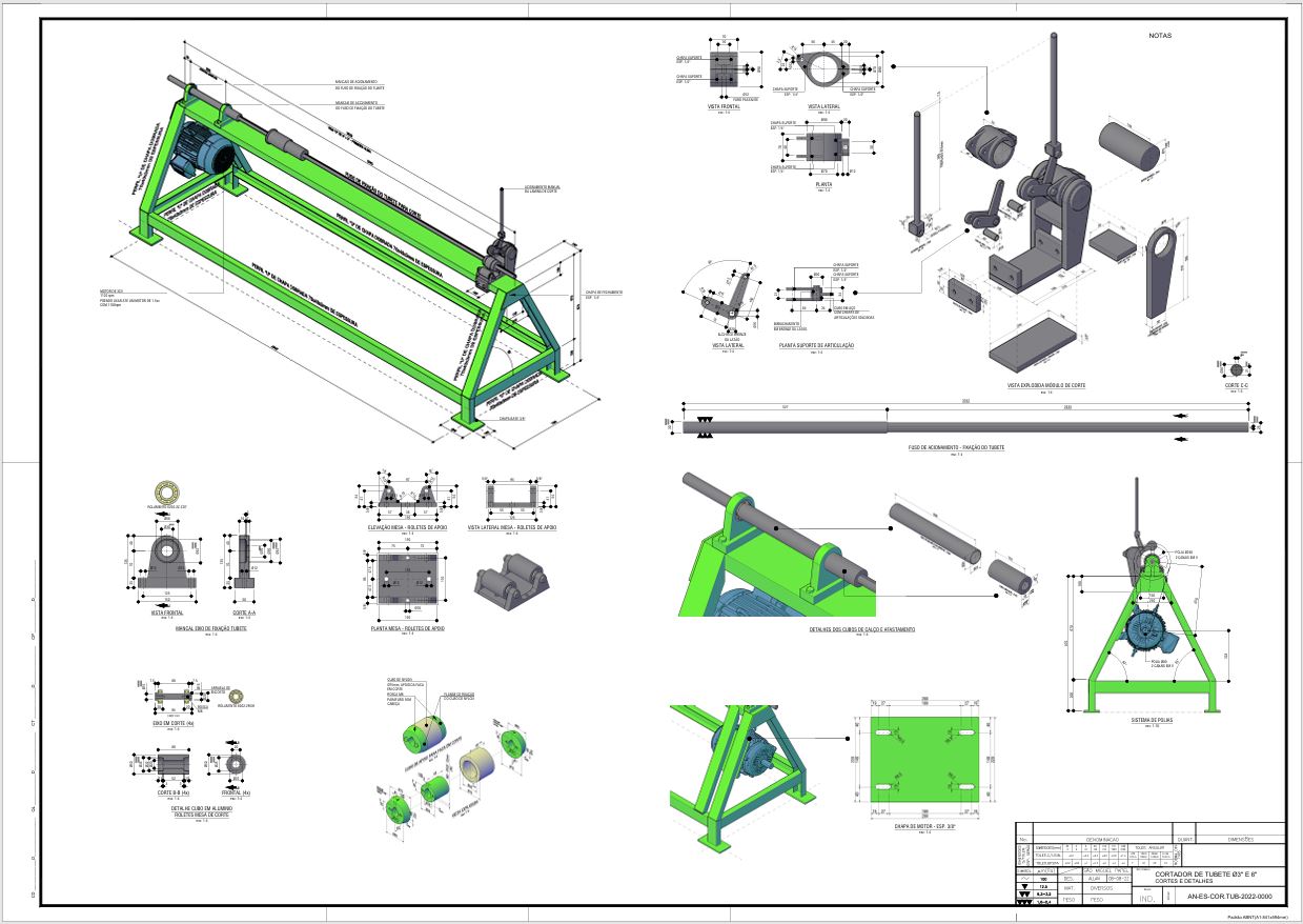 Projetos mecânicos e equipamentos